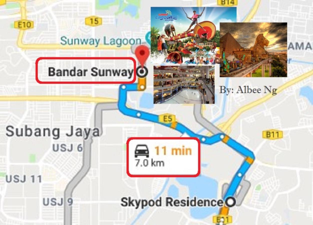 Puchong Skypod Residence, 1-5 Pax Cozy Unit, Walking Distance To Ioi Mall, 10Min Drive To Sunway ภายนอก รูปภาพ